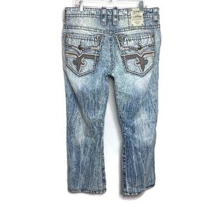 Rock Revival Howel Thick Stitch Relaxed  17 Jeans